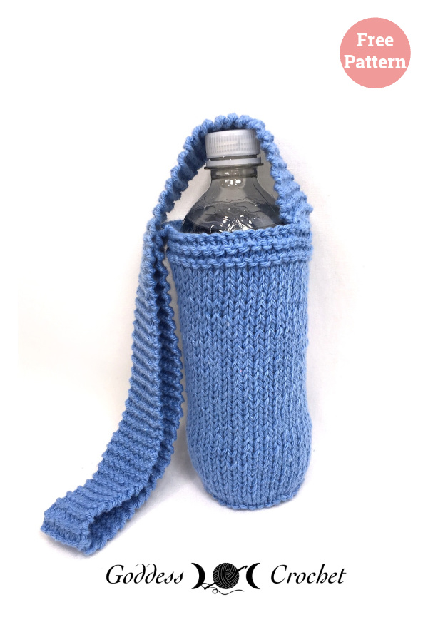 Water Bottle Holder Free Knitting Pattern