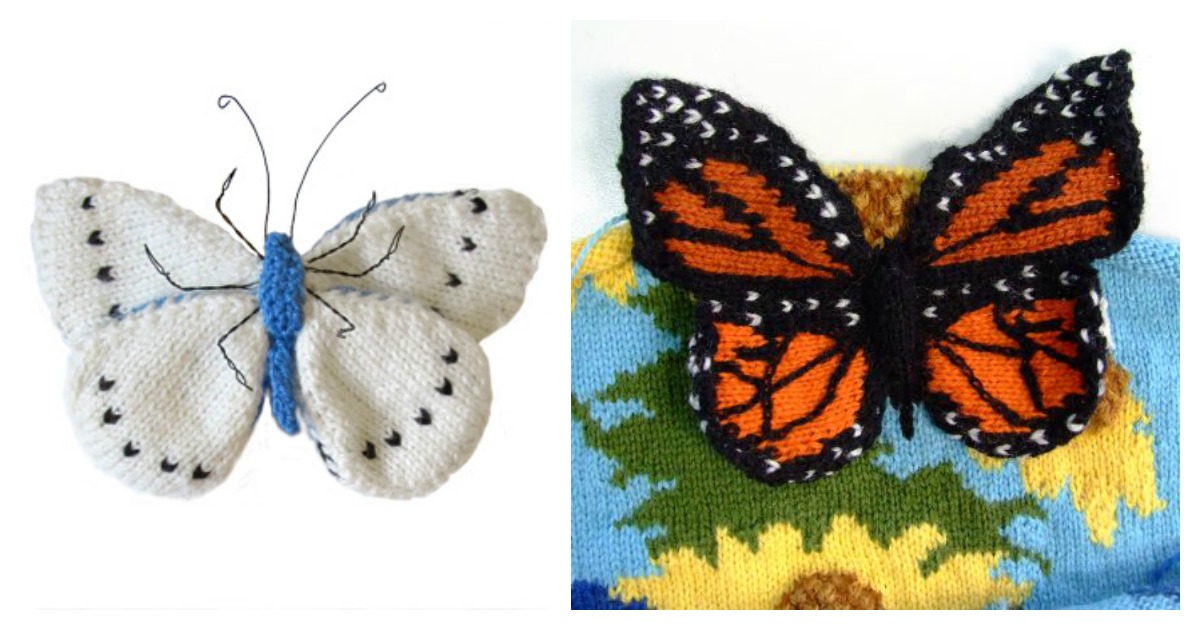 949 Butterfly Pattern Knitting Embroidery Images, Stock Photos, 3D