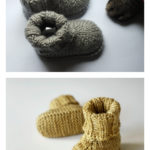 Baby Hausschuhe Boots Free Knitting Pattern