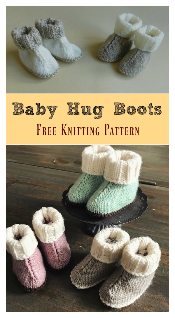 Baby Hug Boots Free Knitting Pattern