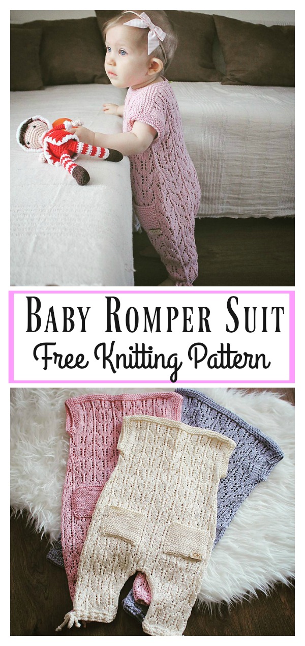 Baby Romper Suit Free Knitting Pattern