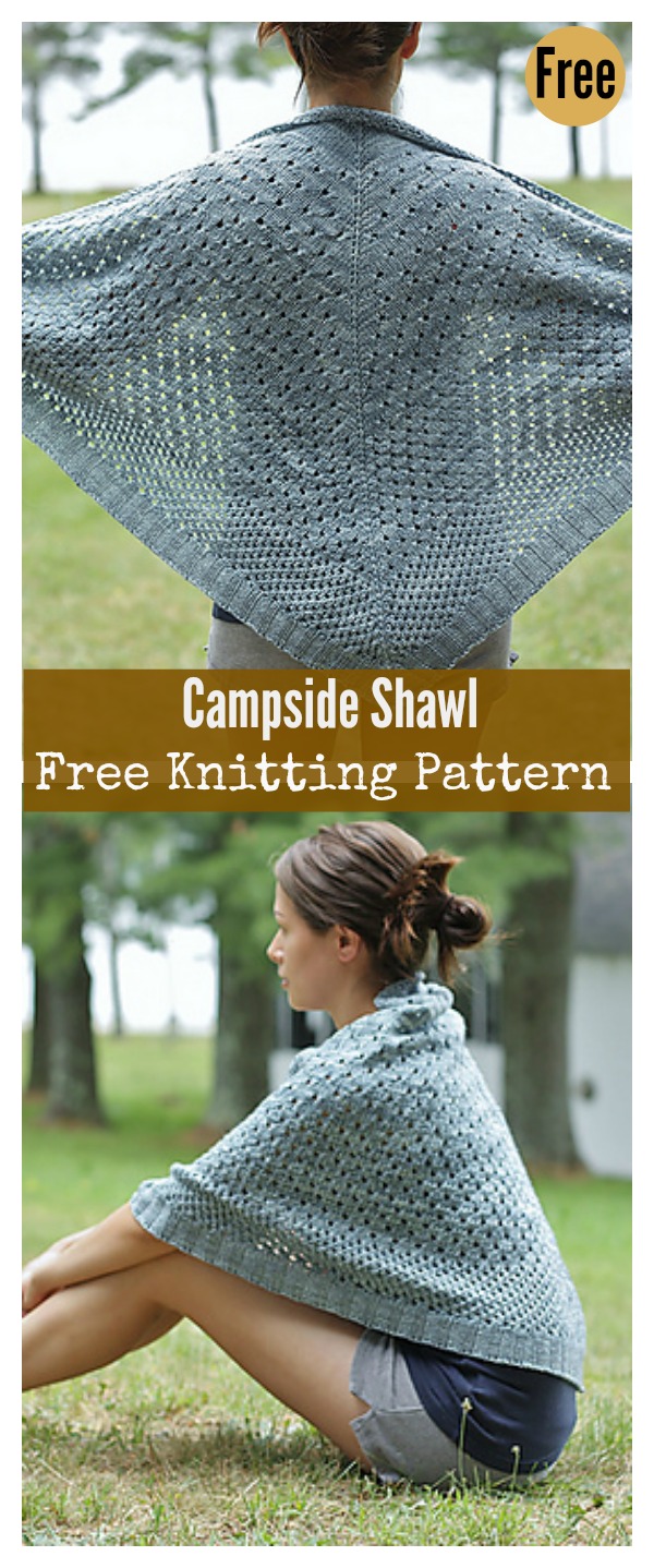 Campside Shawl Free Knitting Pattern