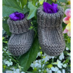 Huggable Worsted Booties Free Knitting Pattern