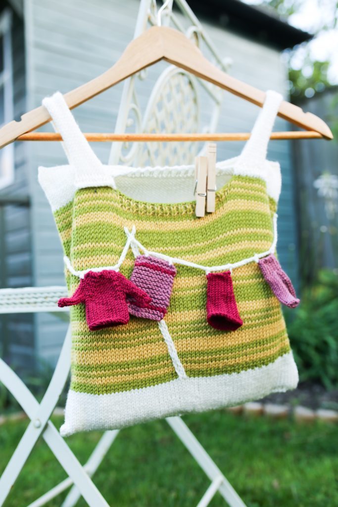 Cute Peg Bag Free Knitting Pattern 