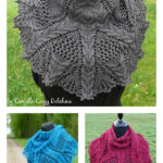 Lace and Cable Shawl Free Knitting Pattern