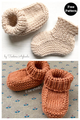 6 Baby Hug Boots Free Knitting Pattern