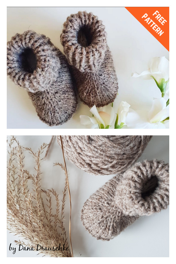 Simple Baby Booties Free Knitting Pattern