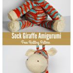 Sock Giraffe Amigurumi Free Knitting Pattern