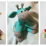 Sock Giraffe Amigurumi Free Knitting Pattern
