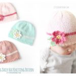 Spring Daisy Baby Hat Free Knitting Pattern