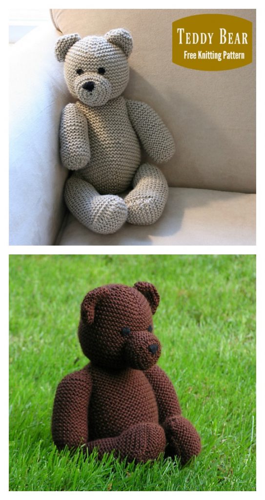 free knitting patterns for teddy bears clothes