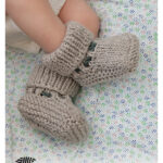 Tiny Kicks Baby Slippers Free Knitting Pattern