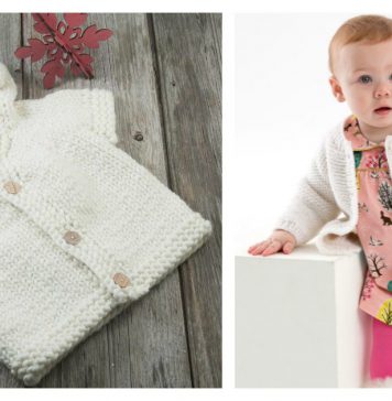 Year-Round Baby Cardigan Free Knitting Pattern