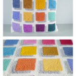 3D Illusion Shadow Squares Free Knitting Pattern