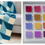 3D Illusion Shadow Squares Free Knitting Pattern