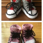 Baby Converse Booties Free Knitting Pattern