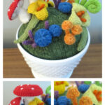 Fantasy Mini Garden Free Knitting Pattern