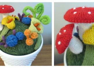 Fantasy Mini Garden Free Knitting Pattern