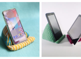 Phone or Tablet Stand Free Knitting Pattern