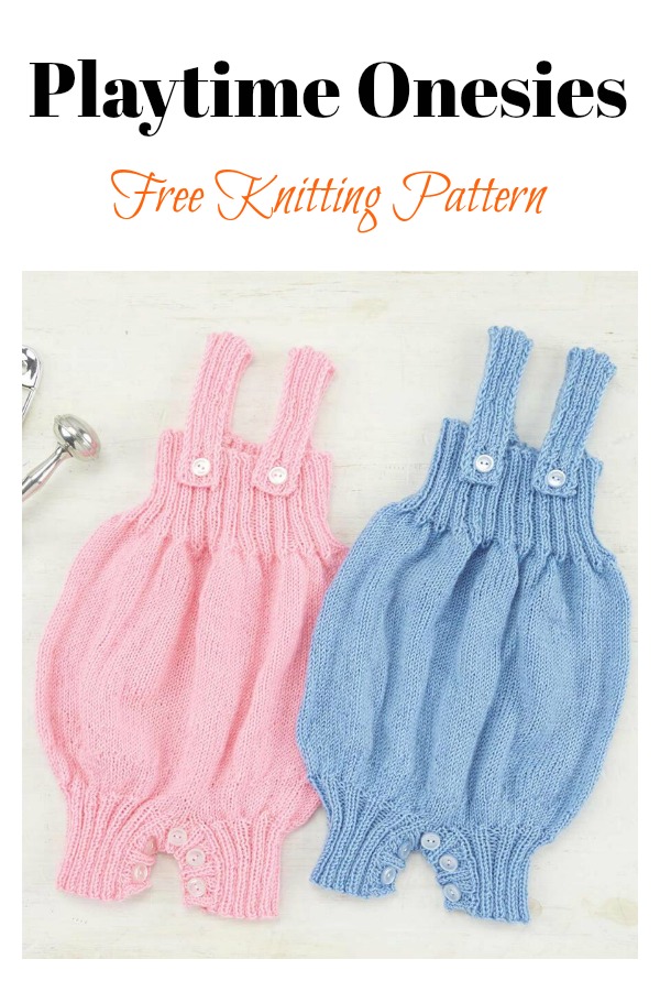 Playtime Baby Onesies Free Knitting Pattern