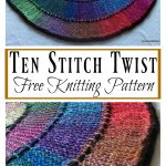 Ten Stitch Twist Blanket Free Knitting Pattern