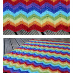 Western Hills Chevron Baby Blanket Free Knitting Pattern