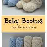 Baby Booties with Buttons Free Knitting Pattern