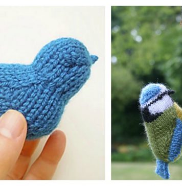 Blue Bird Free Knitting Pattern