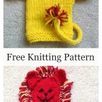 Cute Lion Hand Puppet Free Knitting Pattern