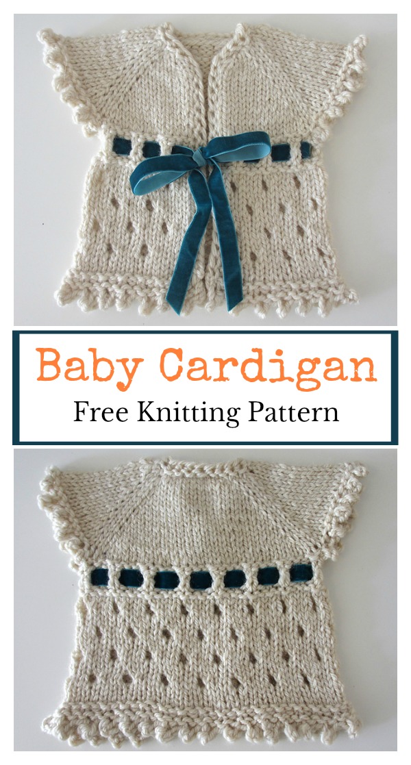 Dirghagama Baby Cardigan Free Knitting Pattern
