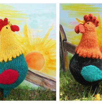 Good Morning Rooster Knitting Pattern
