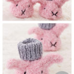 Itty Bitty Fuzzy Wuzzy Bunny Booties Free Knitting Pattern
