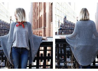 Lace Cocoon Summer Cardigan Free Knitting Pattern