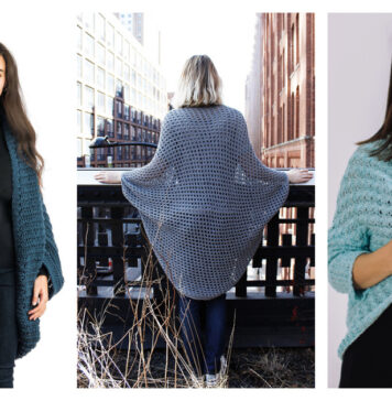 Lace Cocoon Summer Cardigan Free Knitting Pattern