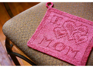 Mother’s Day Washcloth Free Knitting Pattern