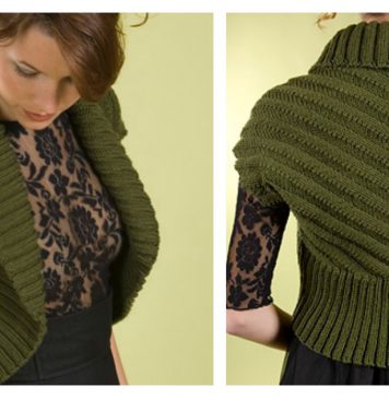 Shawl Collar Vest Free Knitting Pattern