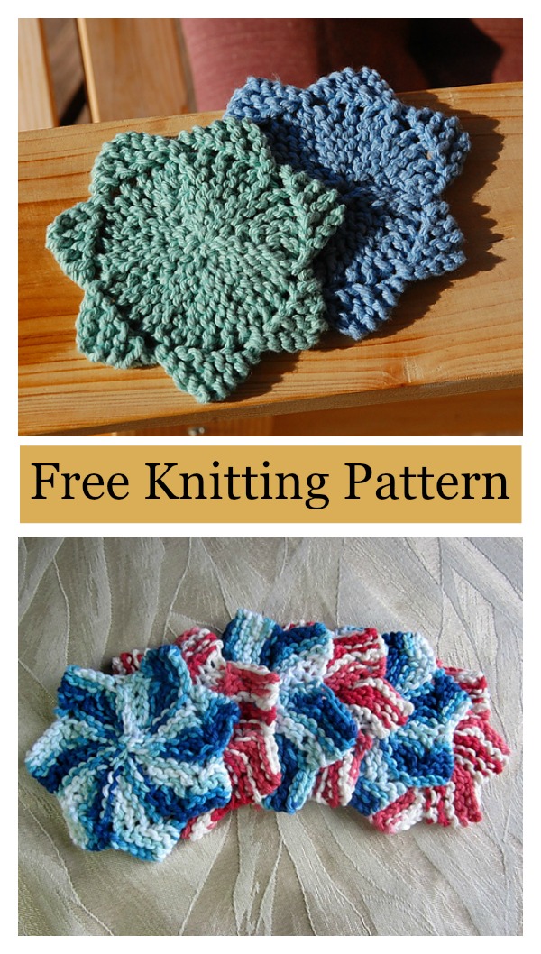 Star Coaster Free Knitting Pattern