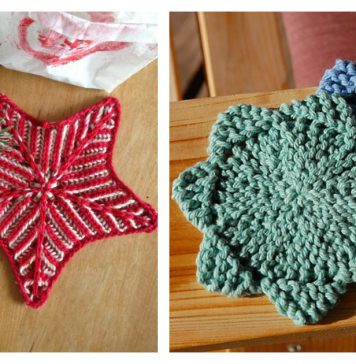 Star Coaster Free Knitting Pattern