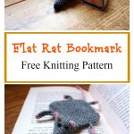 Flat Rat Bookmark Free Knitting Pattern