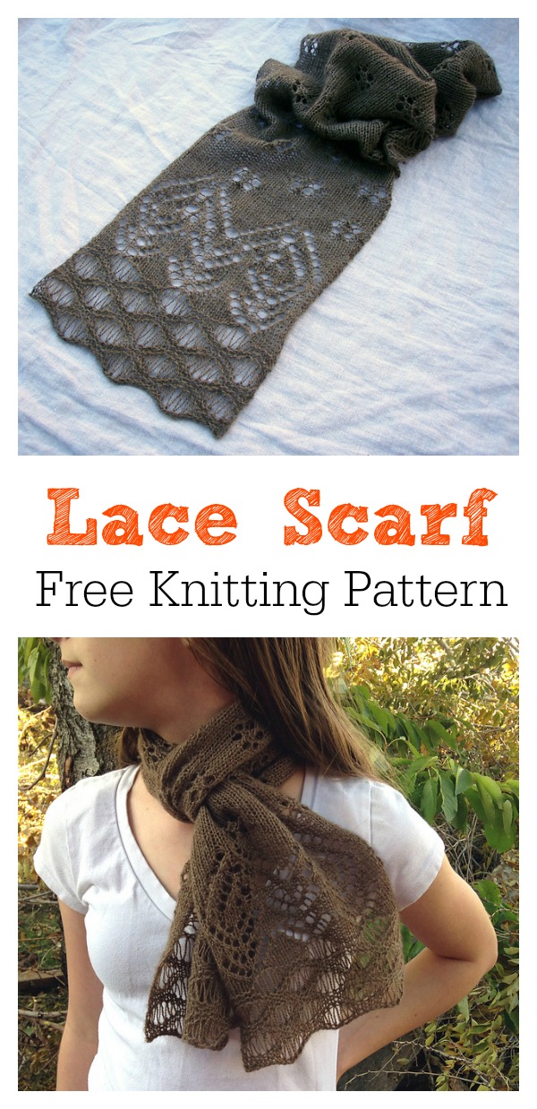 Antelope Island Lace Scarf Free Knitting Pattern