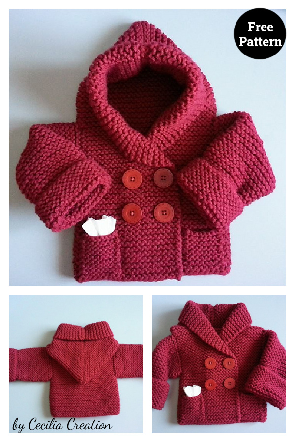 Baby Day Coat Free Knitting Pattern 