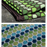 Honeycomb Stroller Blanket Free Knitting Pattern