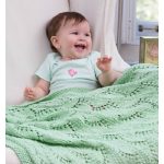 Lace Chevrons Baby Blanket Free Knitting Pattern