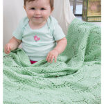 Lace Chevrons Baby Blanket Free Knitting Pattern