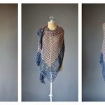 Stripes Lace Shawl Free Knitting Pattern