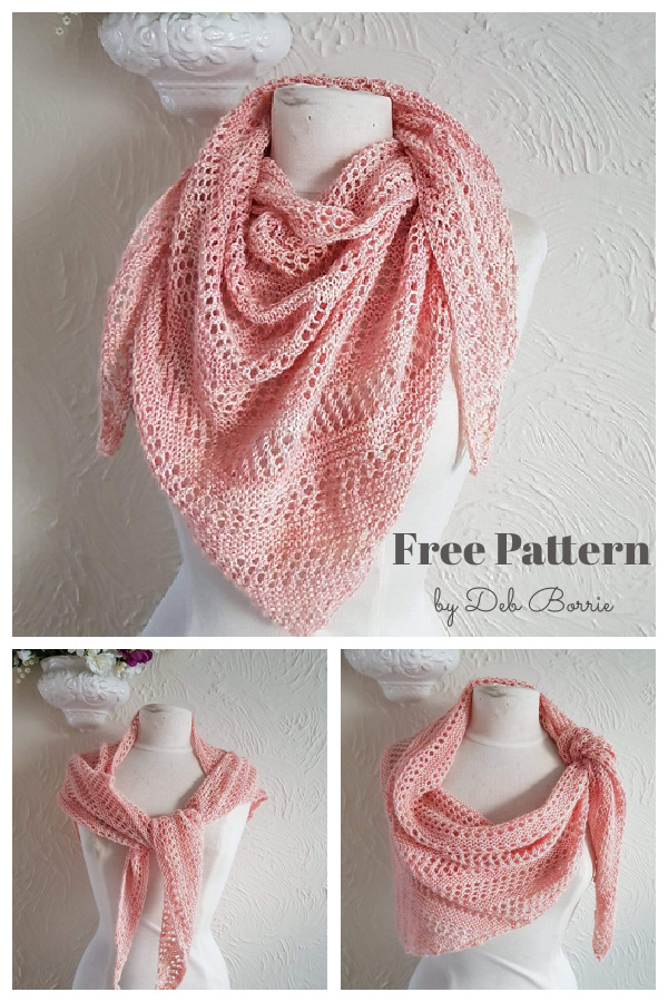 Zingara Shawlette Free Knitting Pattern