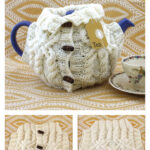 Aran Sweater Tea Cozy Free Knitting Pattern