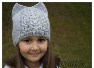 Cat Ear Hat Free Knitting Pattern