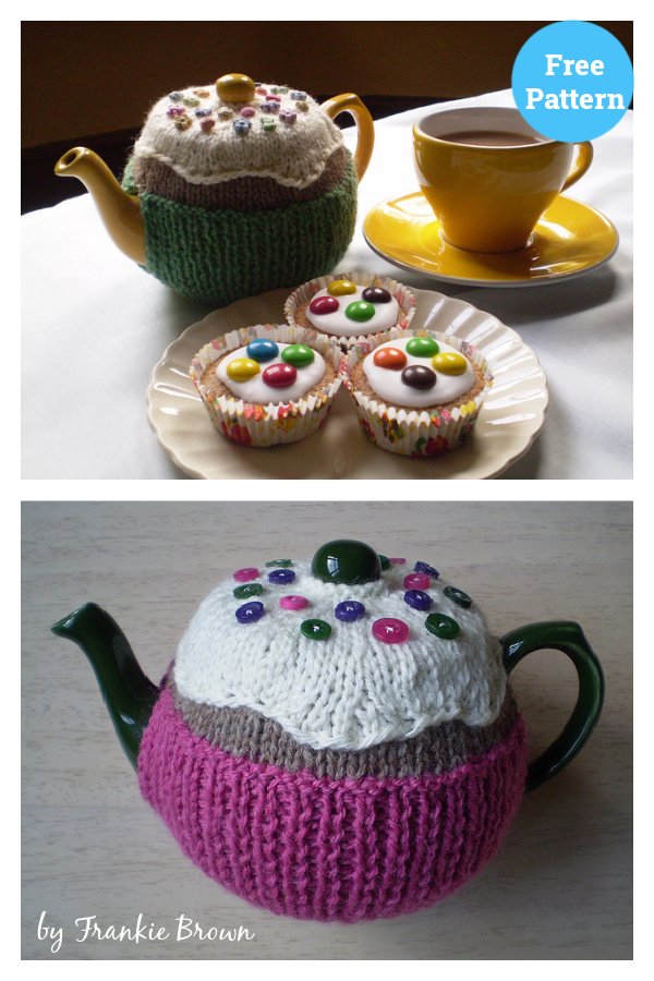 Fairy Cake Tea Cosy Free Knitting Pattern