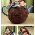 Flower Basket Tea Cozy Free Knitting Pattern